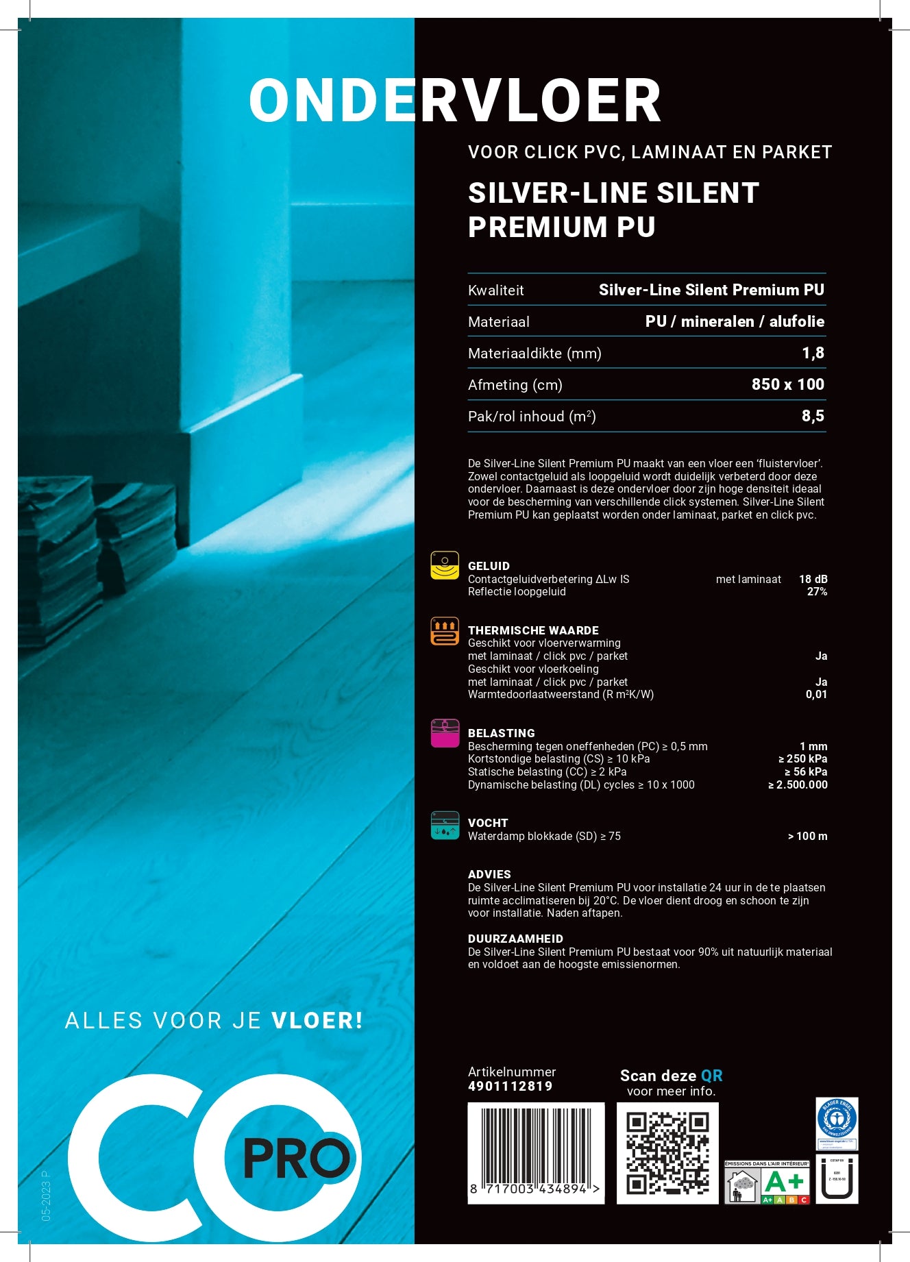 Co-pro silver-line silent premium PU