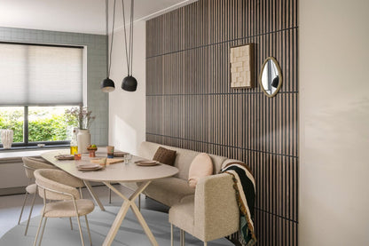 Silentlines lattenwand tegel walnoot