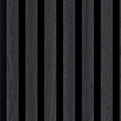 Silentlines lattenwand zwart eiken