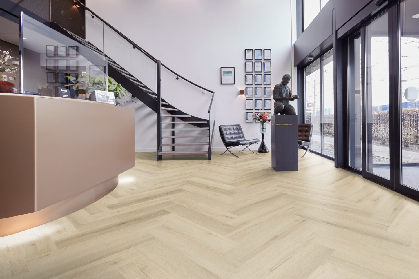 P735 visgraat click SRC warm beige