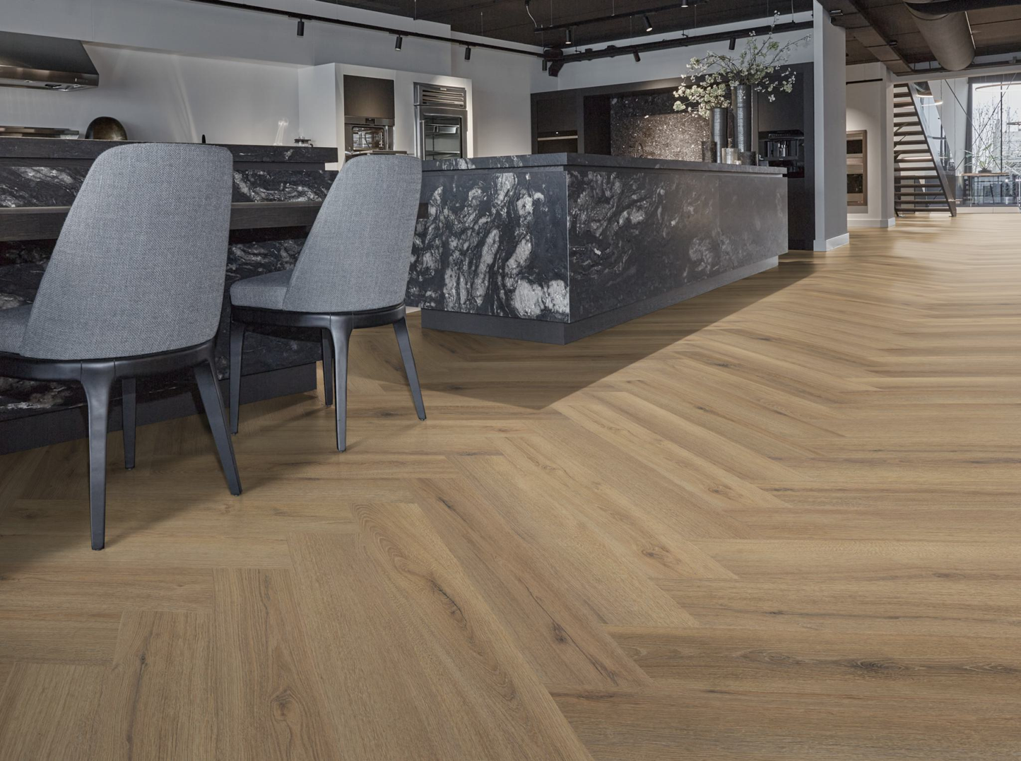 P735 visgraat click SRC light brown