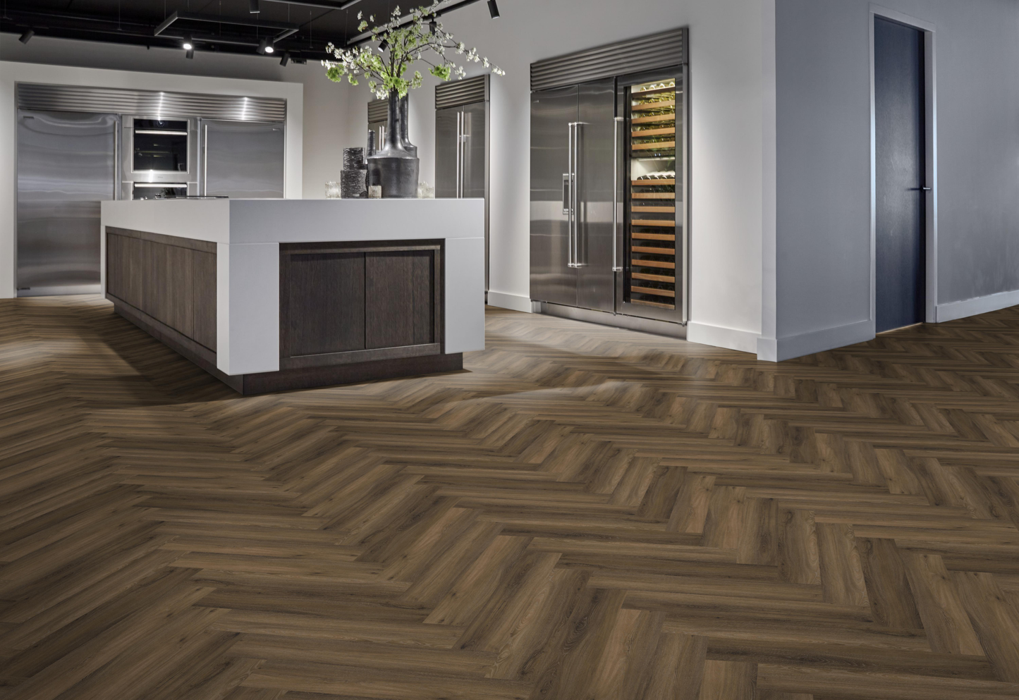 P605 visgraat click SRC warm brown