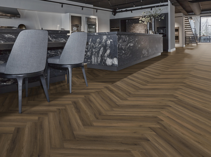 P605 visgraat click SRC warm brown
