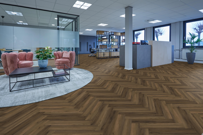 P605 visgraat click SRC warm brown