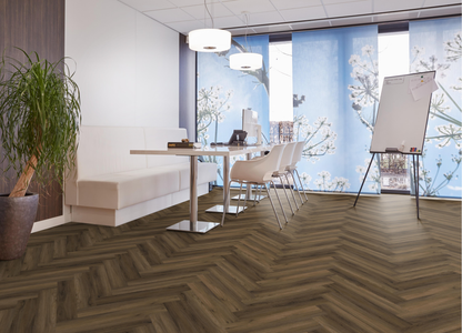 P605 visgraat click SRC warm brown