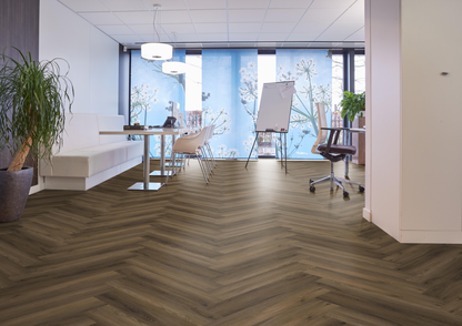 P605 visgraat click SRC warm brown