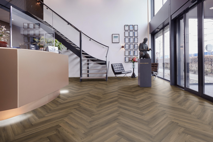 P605 visgraat click SRC warm brown