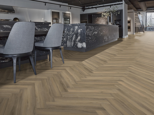 P605 visgraat click SRC light brown