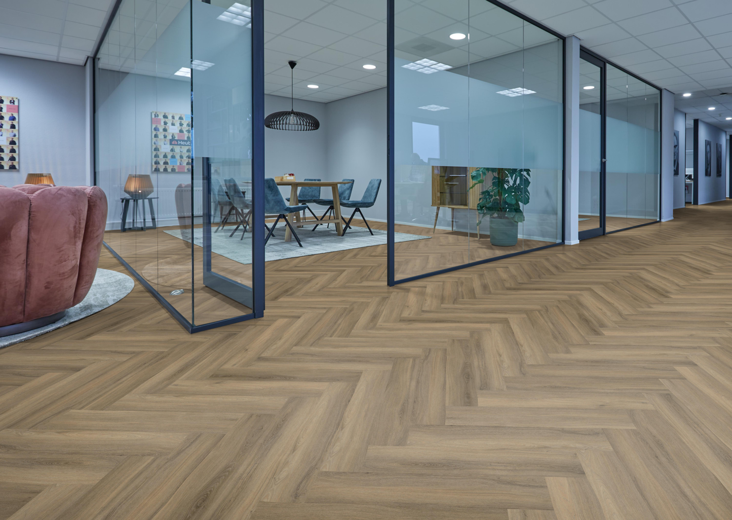 P605 visgraat click SRC light brown