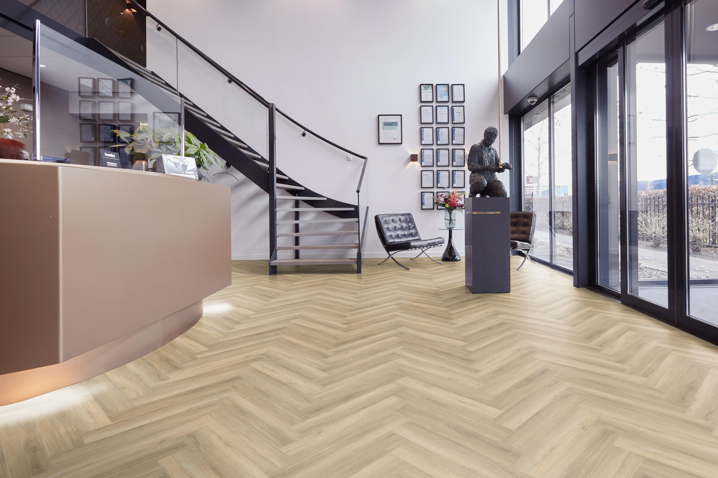 P605 visgraat click SRC beige