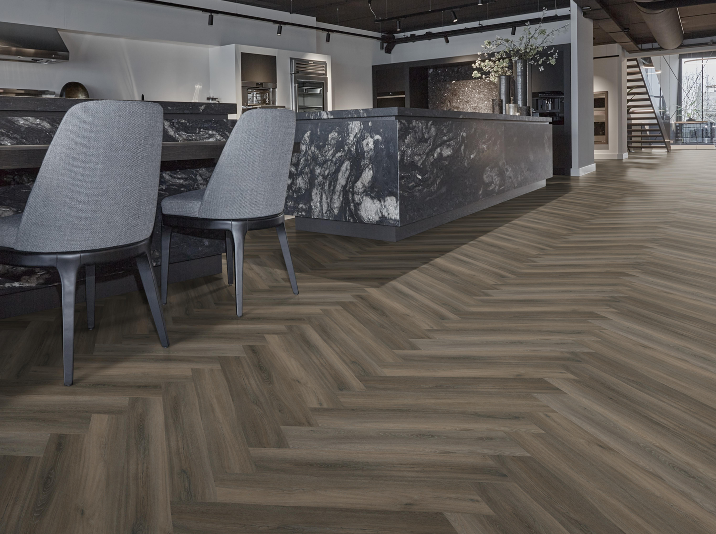 P605 visgraat click SRC dark grey