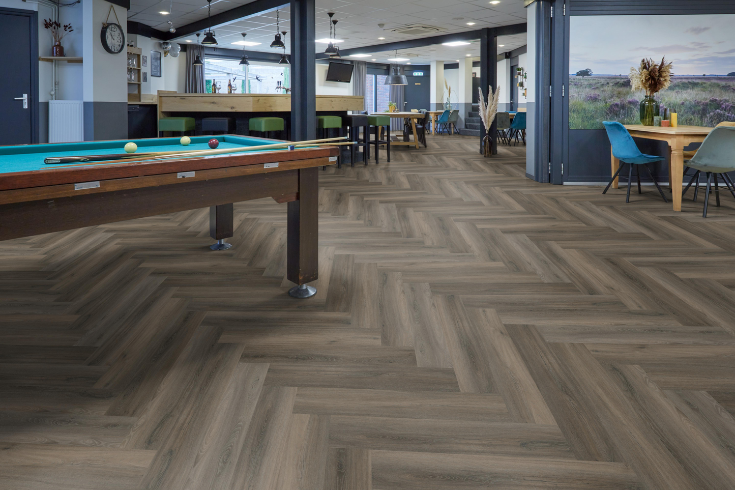 P605 visgraat click SRC dark grey