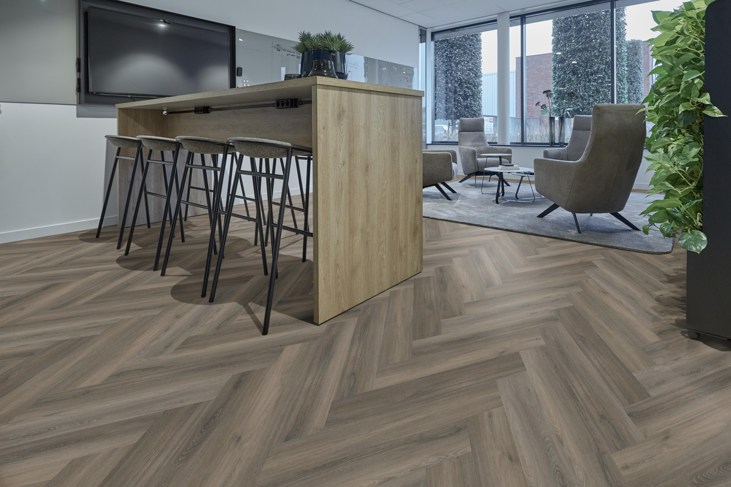 P605 visgraat click SRC dark grey