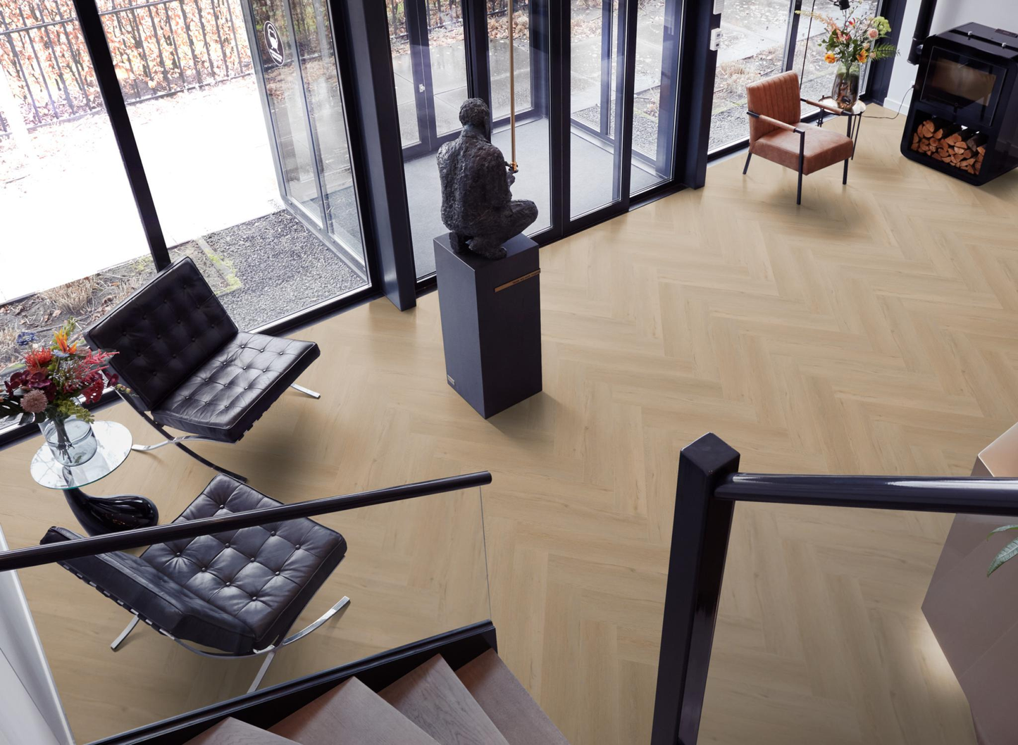 P610 visgraat dryback beige