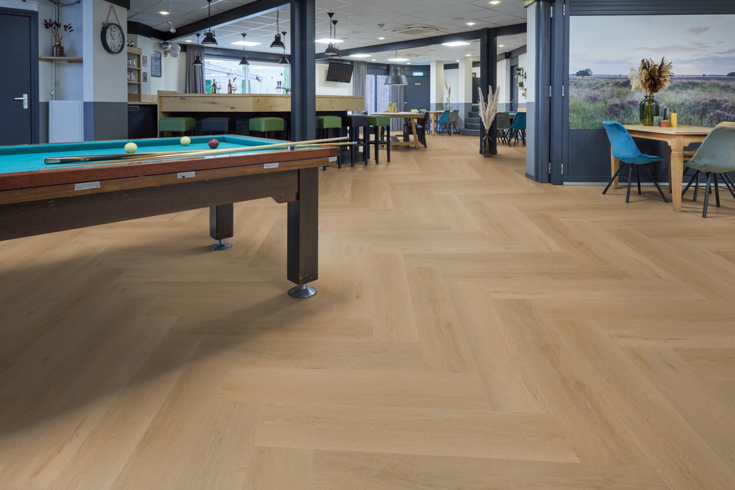 P610 visgraat dryback warm oak