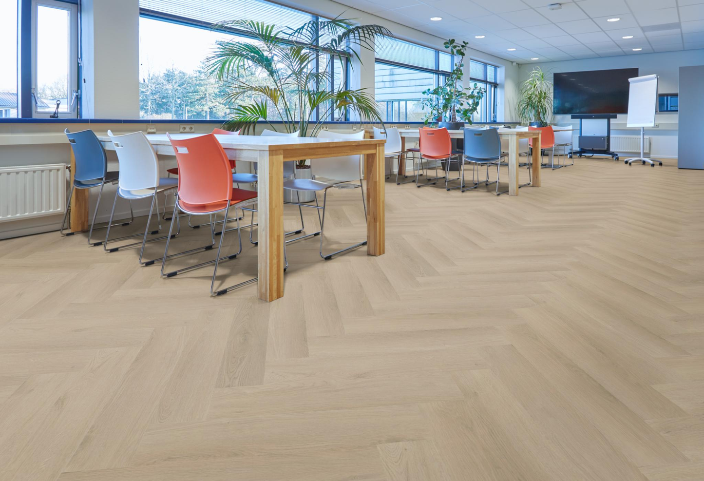 P645 visgraat click beige