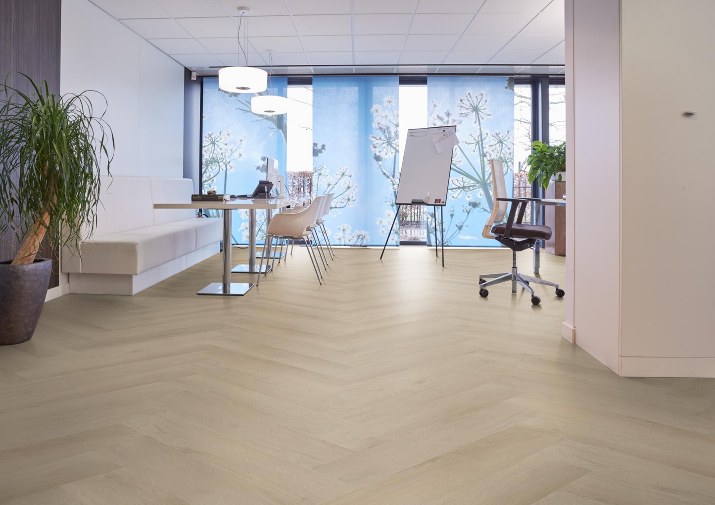 P645 visgraat click beige