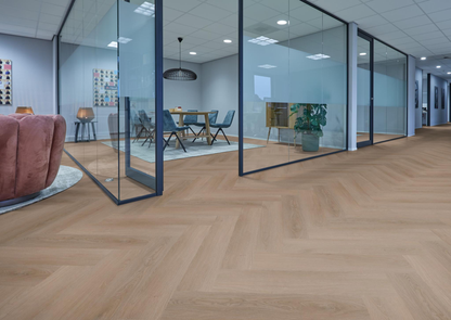 P645 visgraat click dark oak