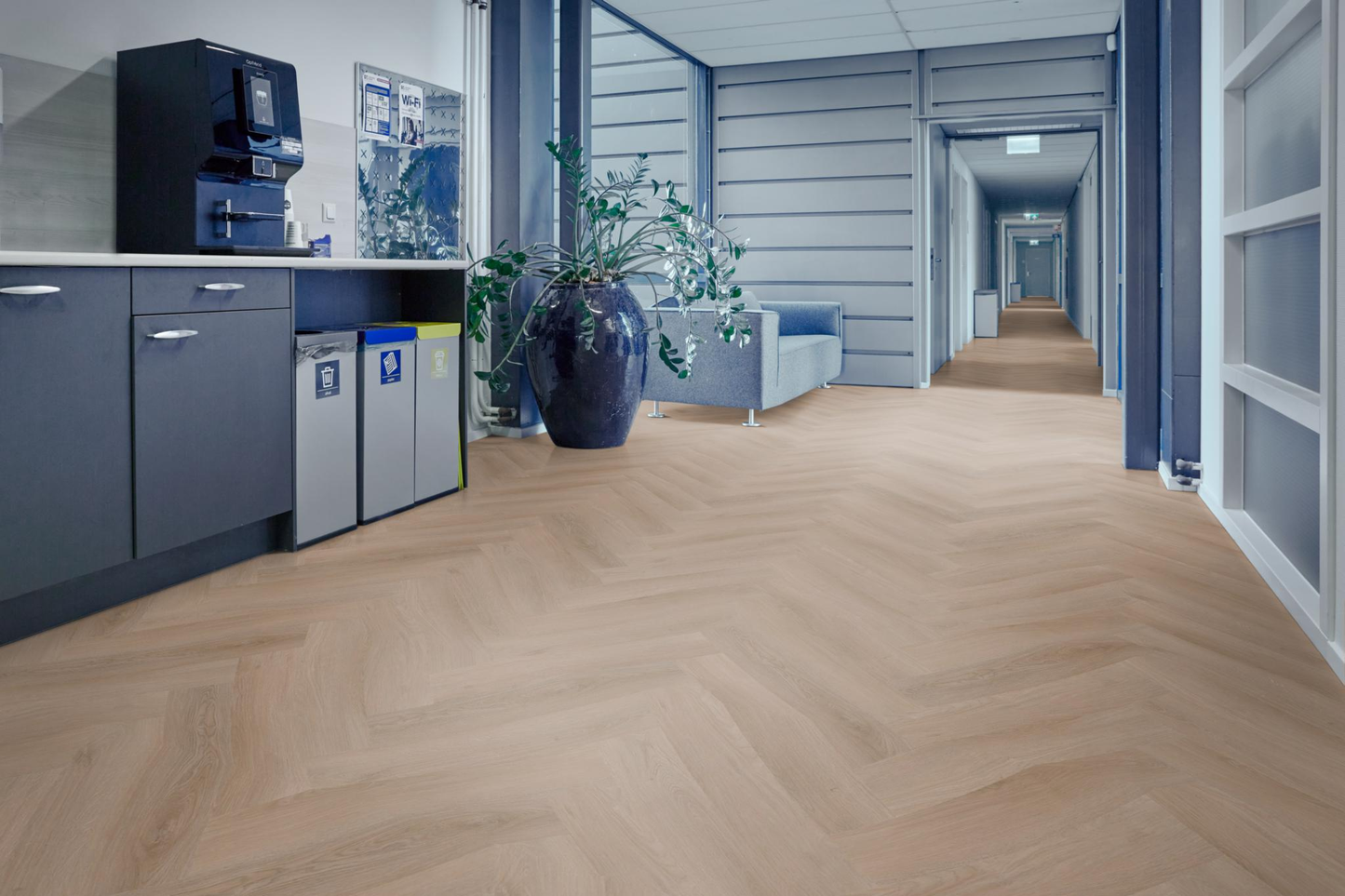 P645 visgraat click dark oak