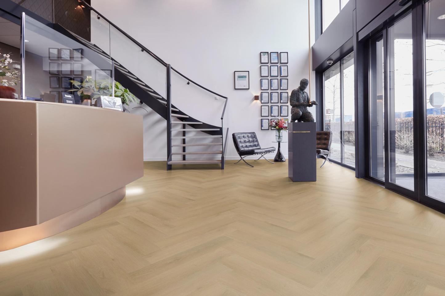 P645 visgraat click light oak
