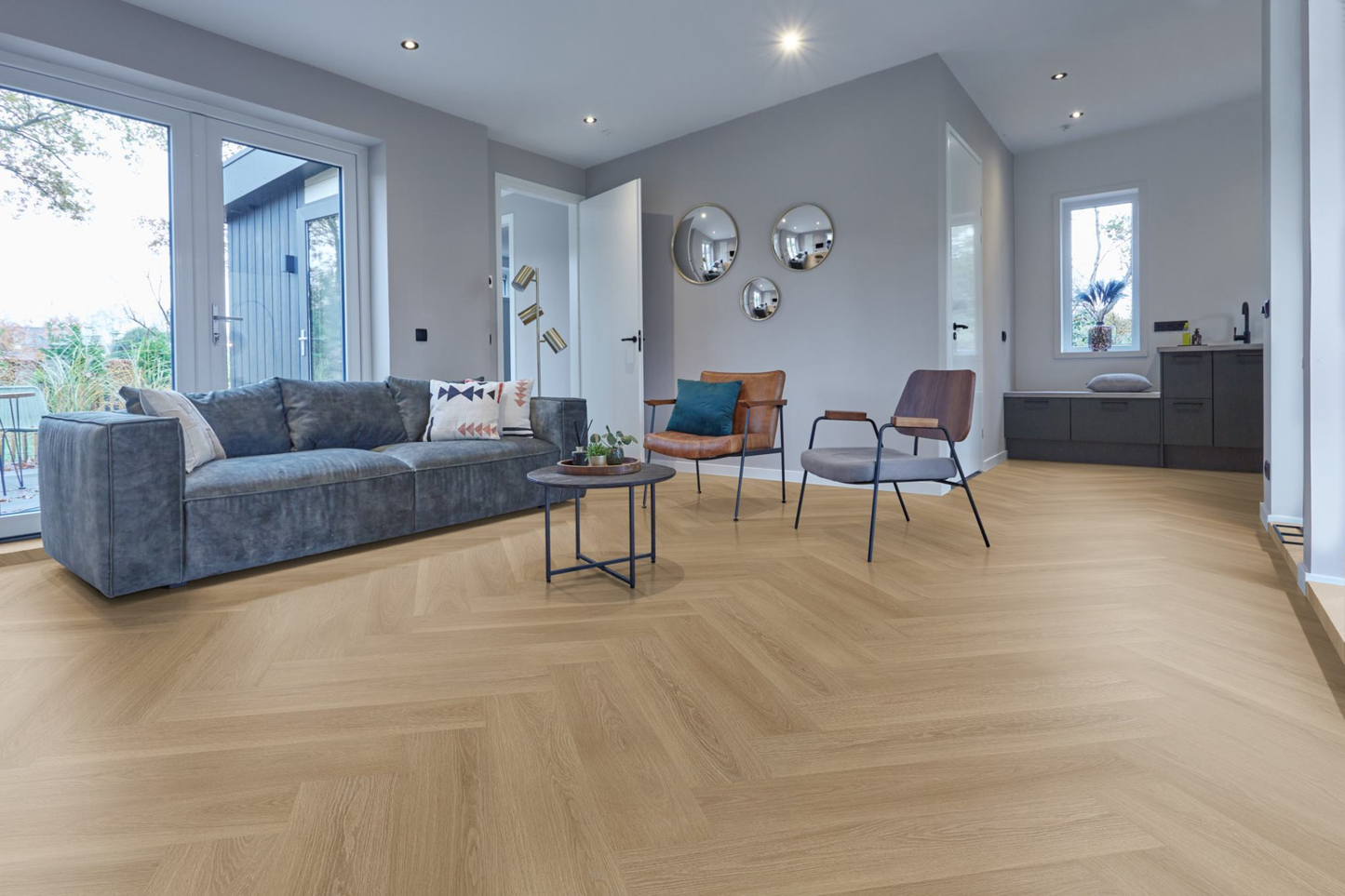 P710 visgraat dryback warm oak