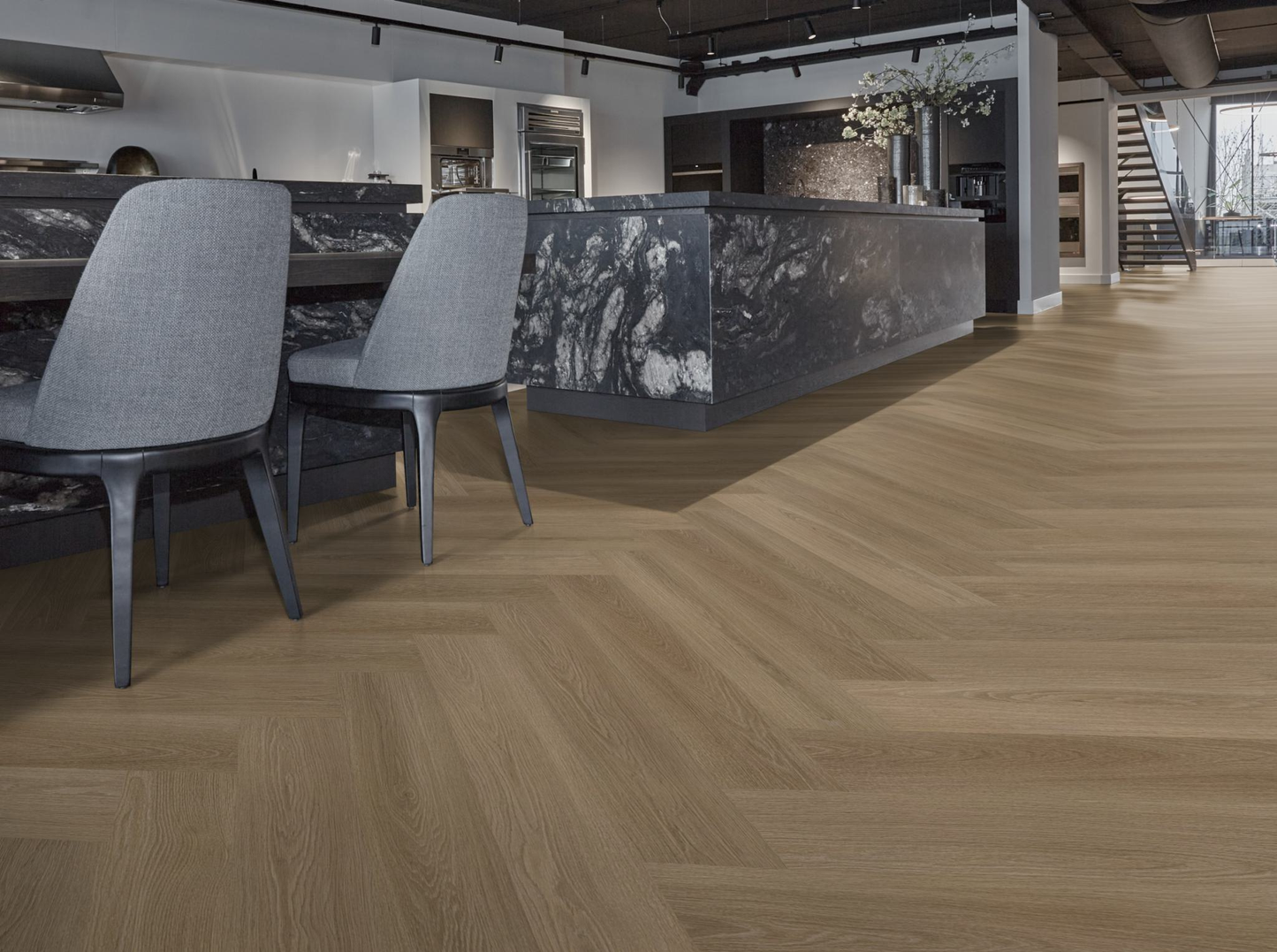 P715 visgraat click SRC dark oak