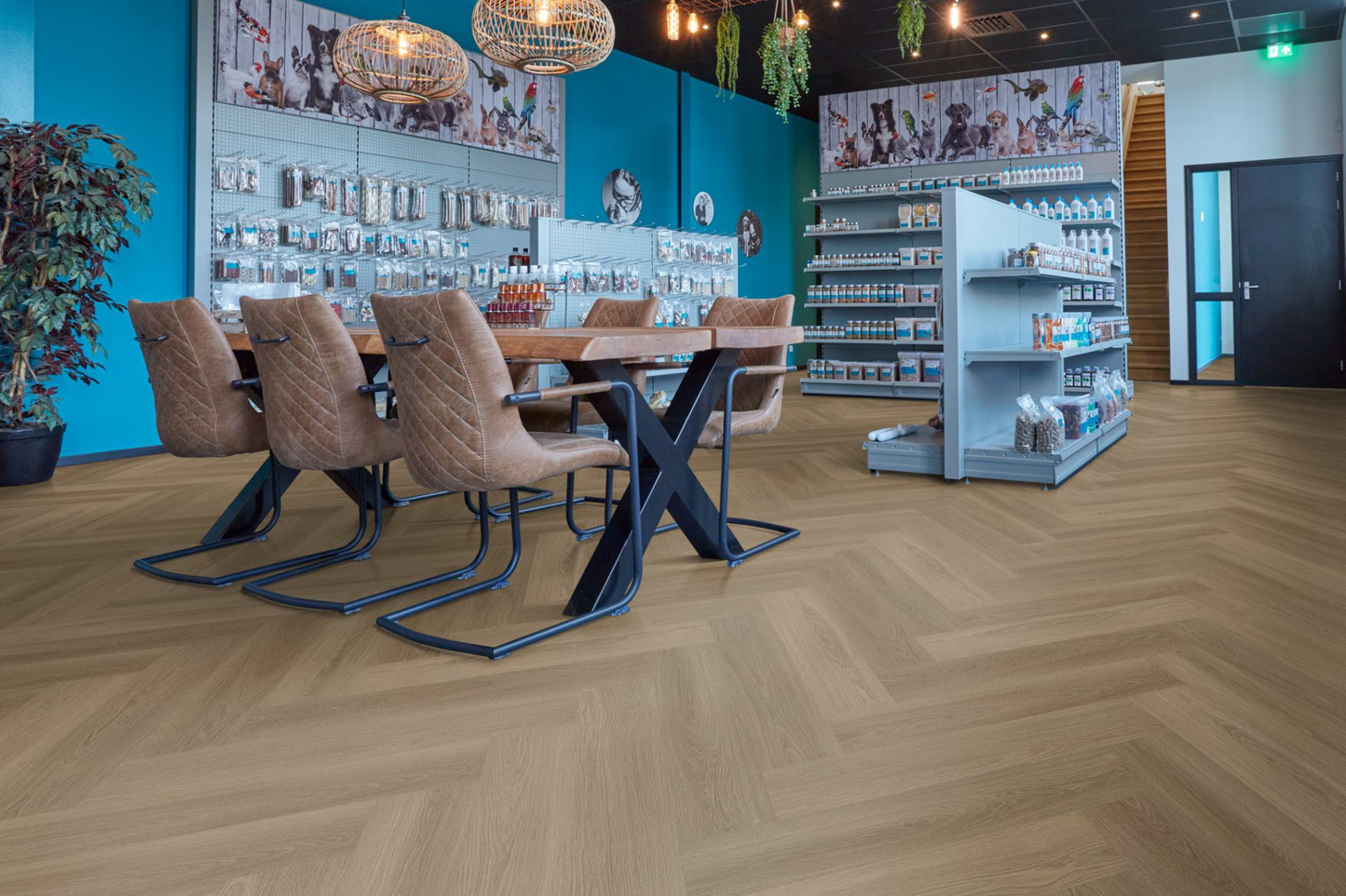 P715 visgraat click SRC dark oak