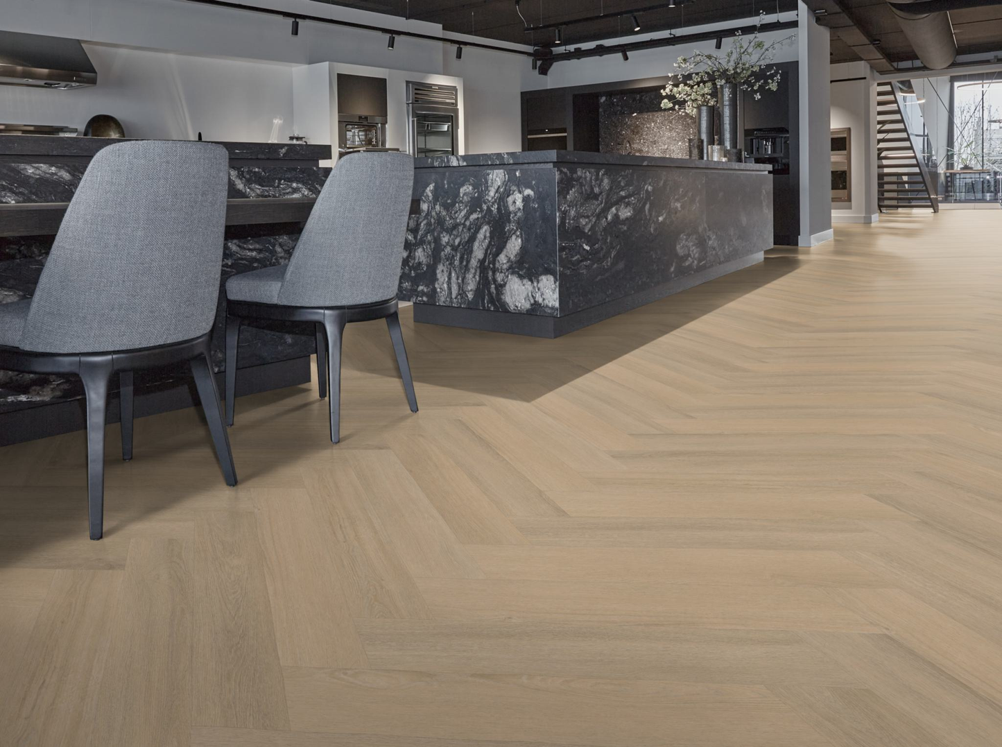 P595 visgraat click SRC warm beige