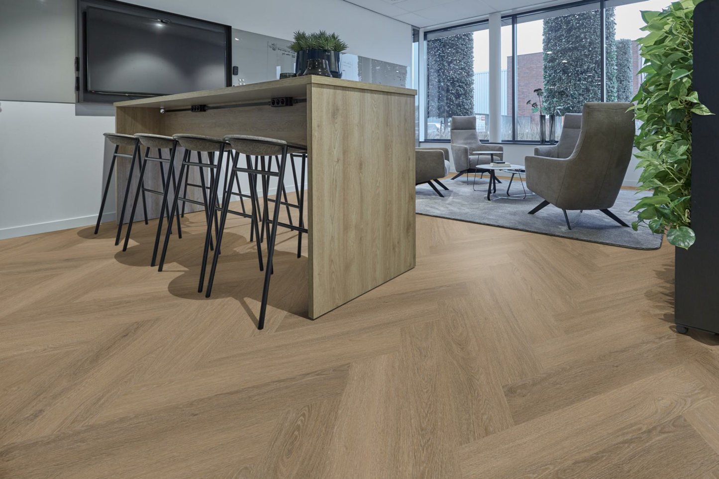 P595 visgraat click SRC light brown