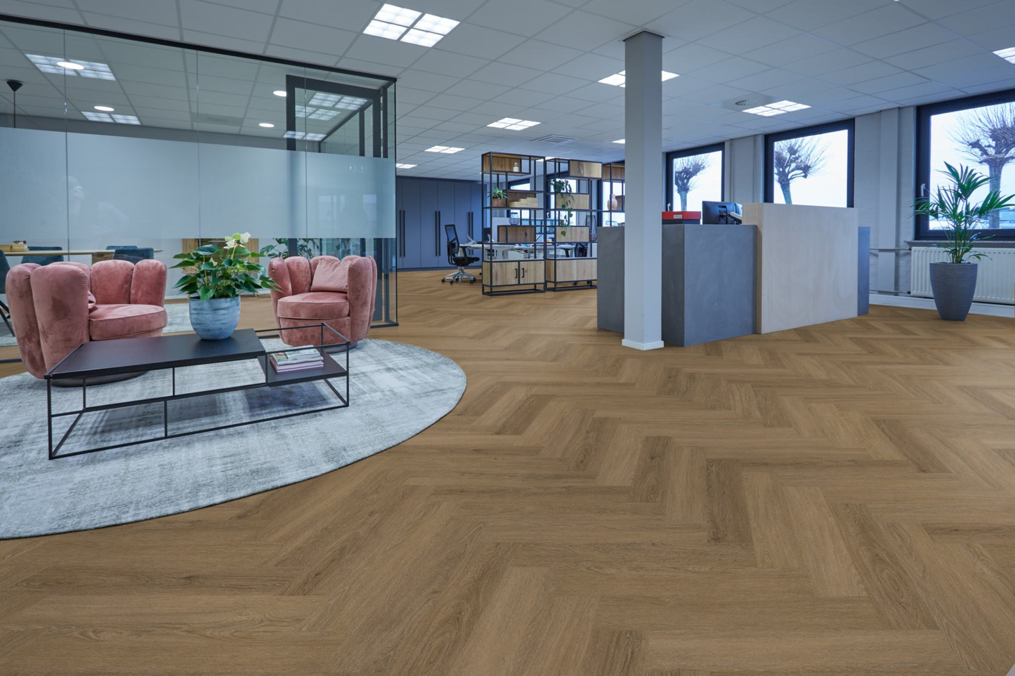 P595 visgraat click SRC light brown