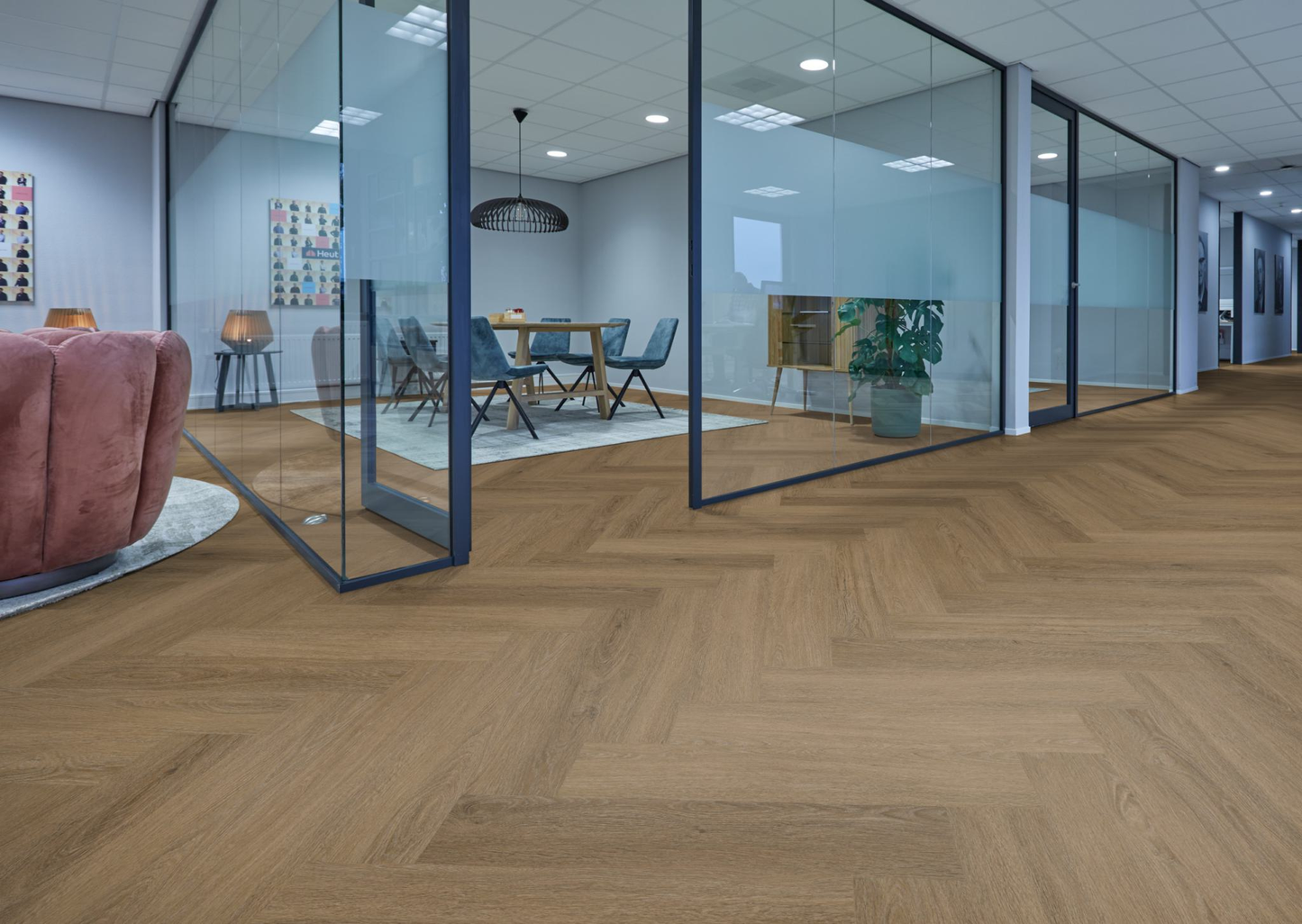 P595 visgraat click SRC light brown