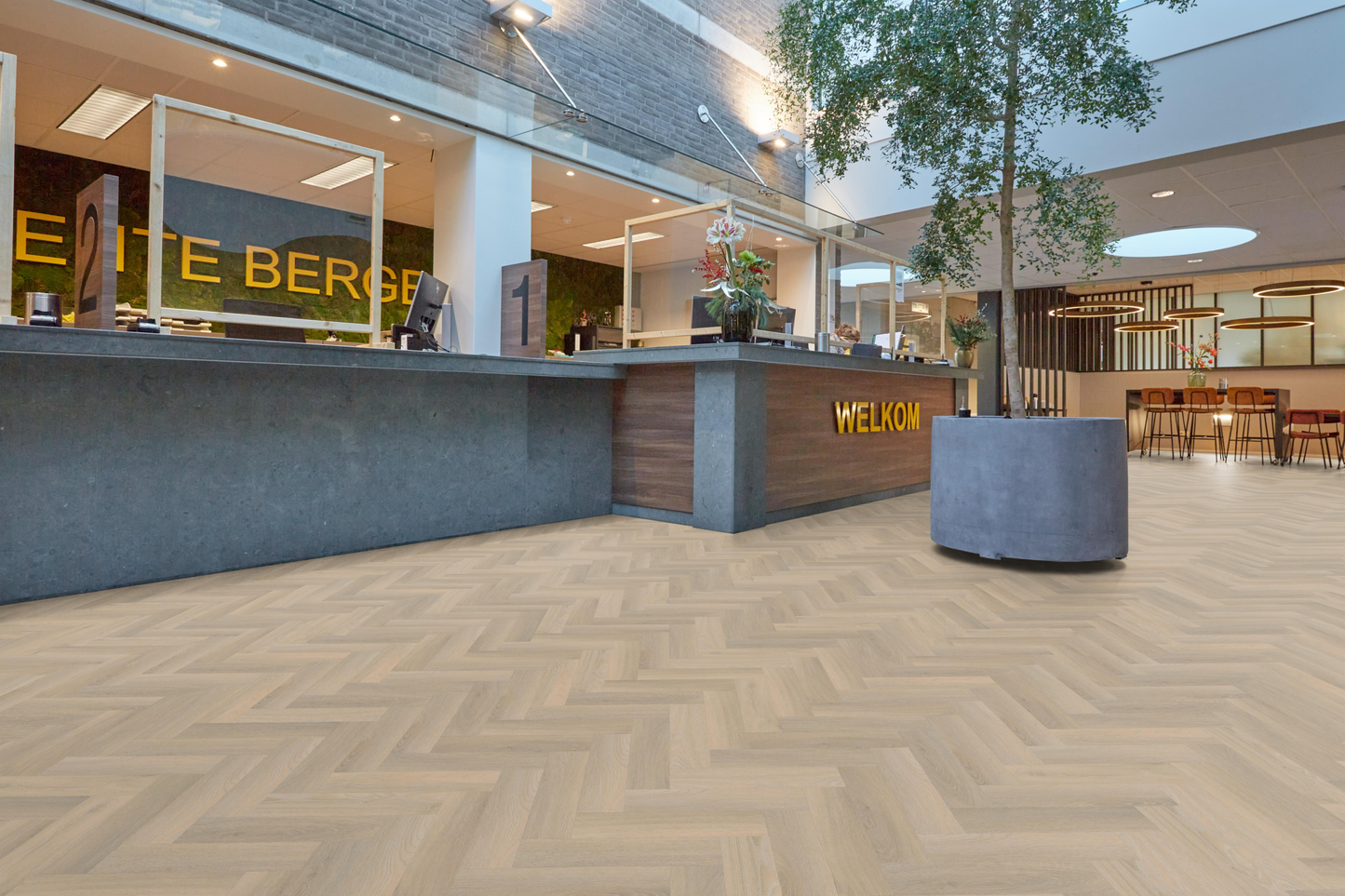 P602 visgraat smal dryback beige