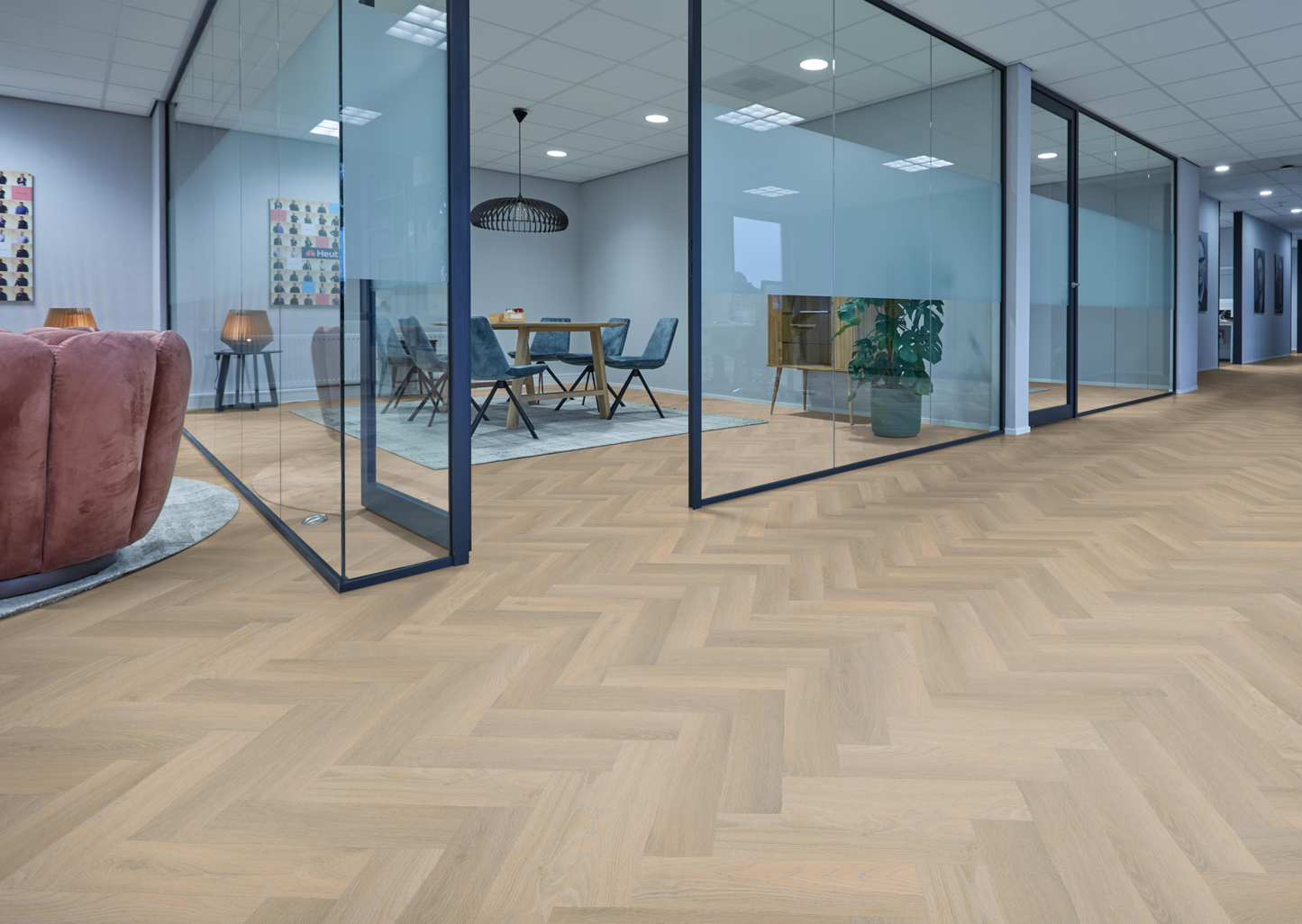 P602 visgraat smal dryback beige