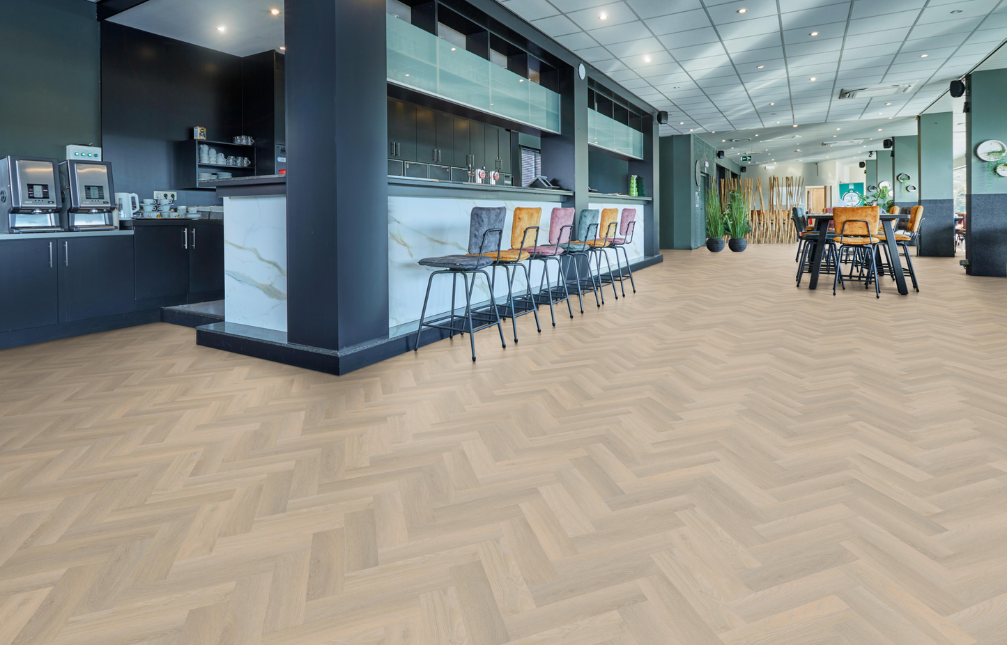 P602 visgraat smal dryback beige