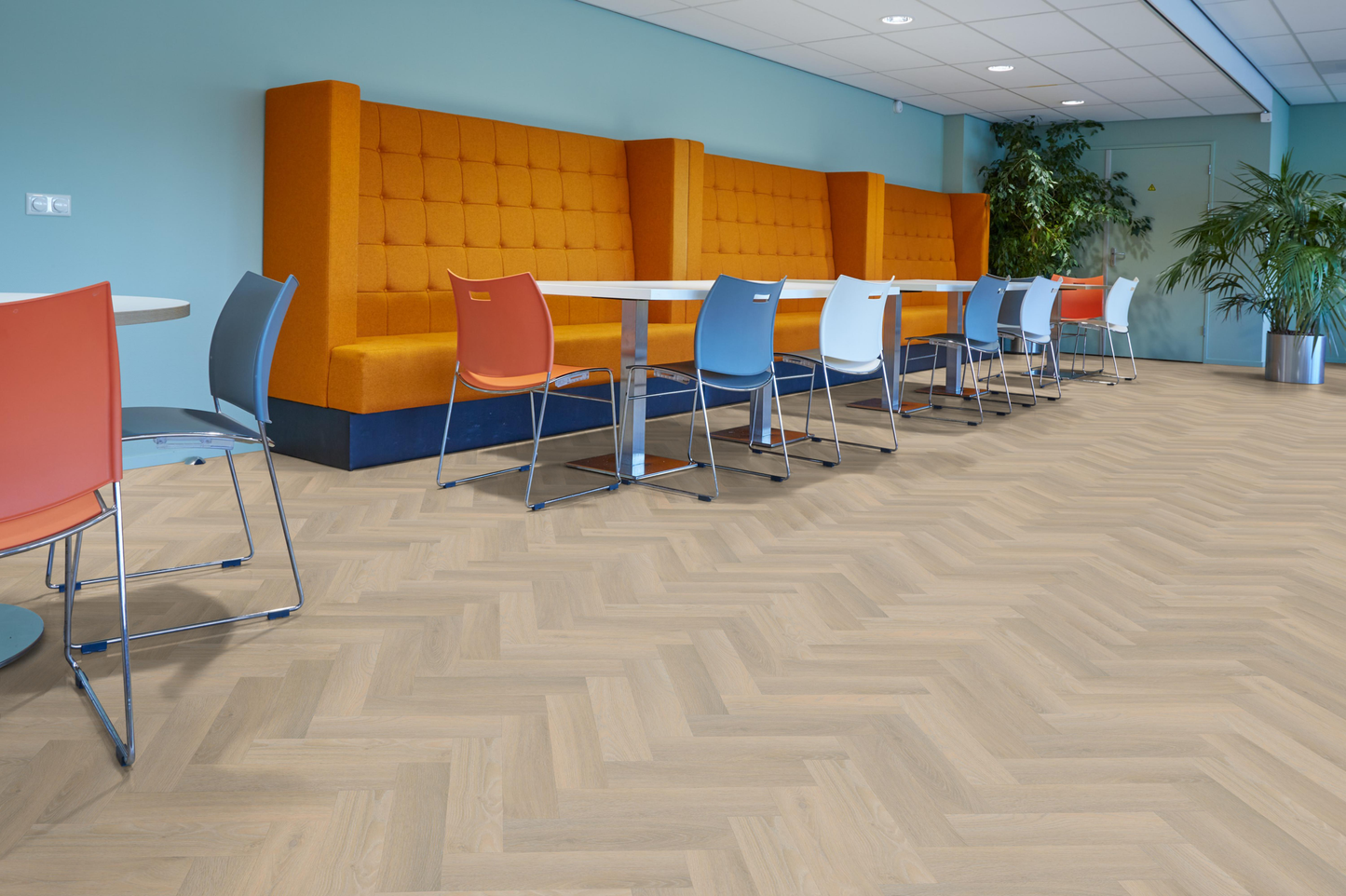 P602 visgraat smal dryback beige