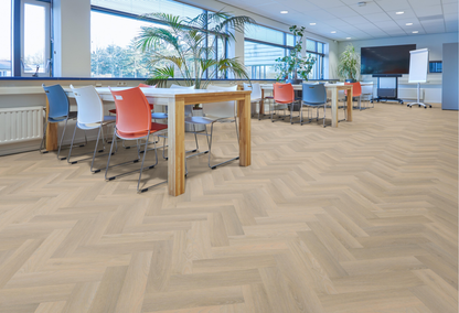 P602 visgraat smal dryback beige