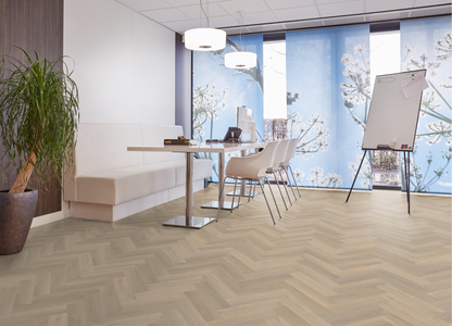 P602 visgraat smal dryback beige