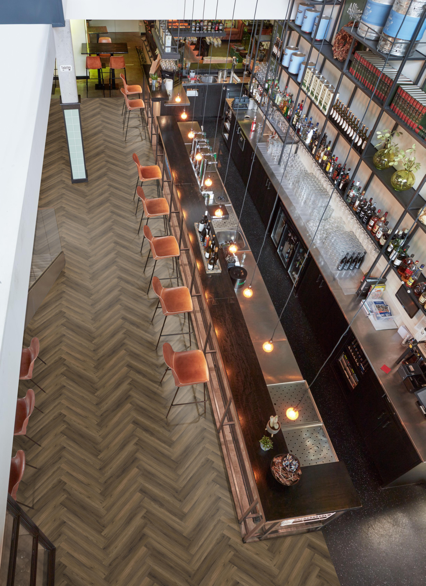 P600 visgraat dryback warm brown