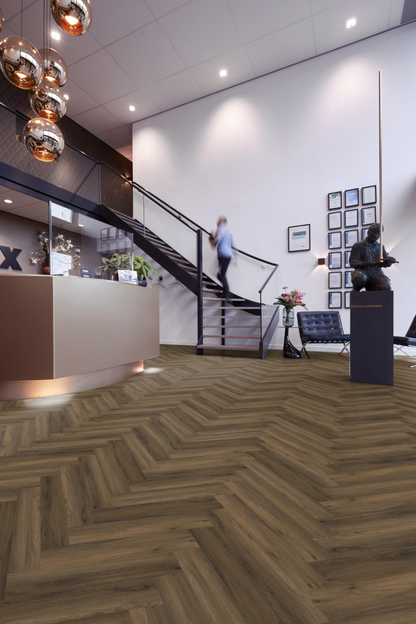 P600 visgraat dryback warm brown