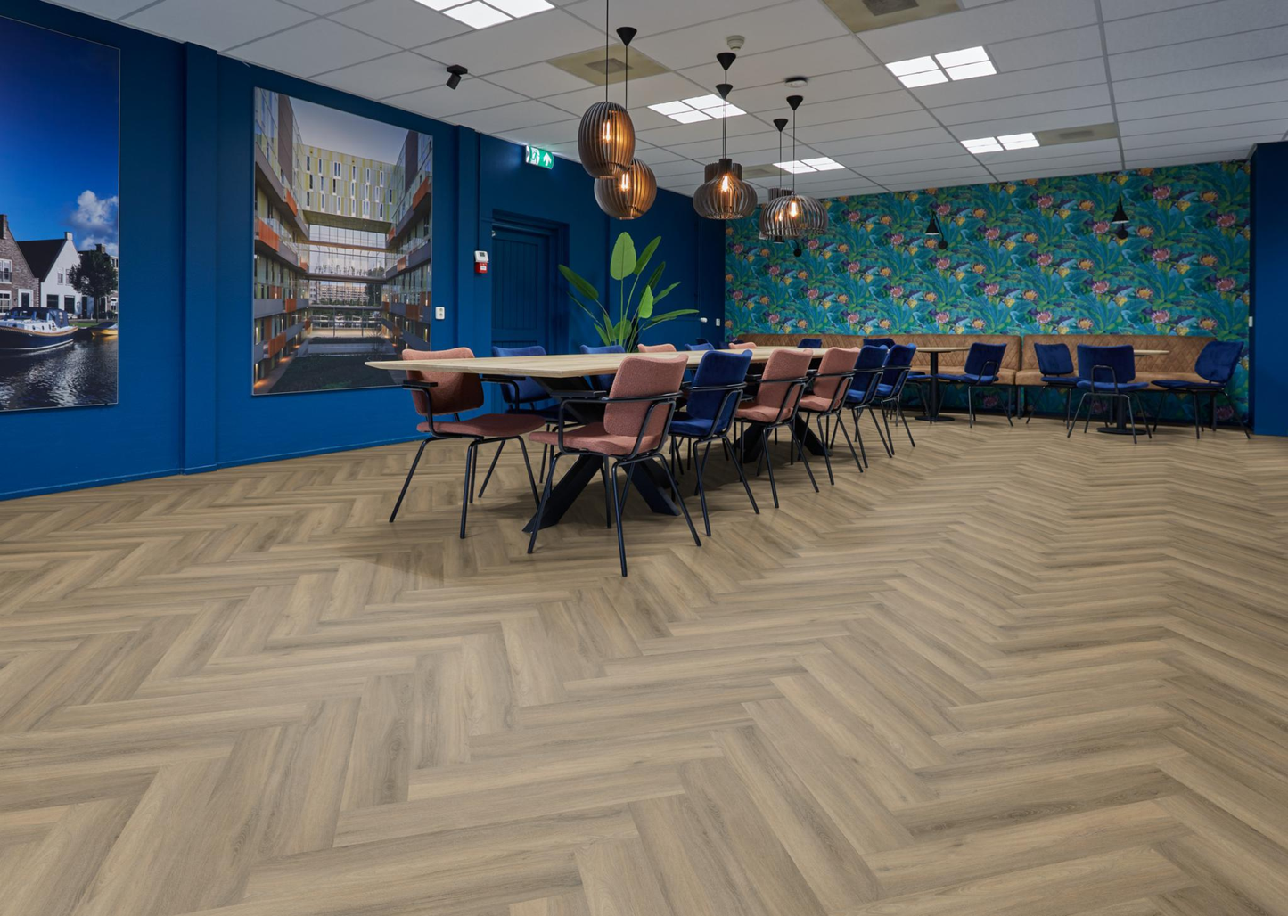 P600 visgraat dryback light brown