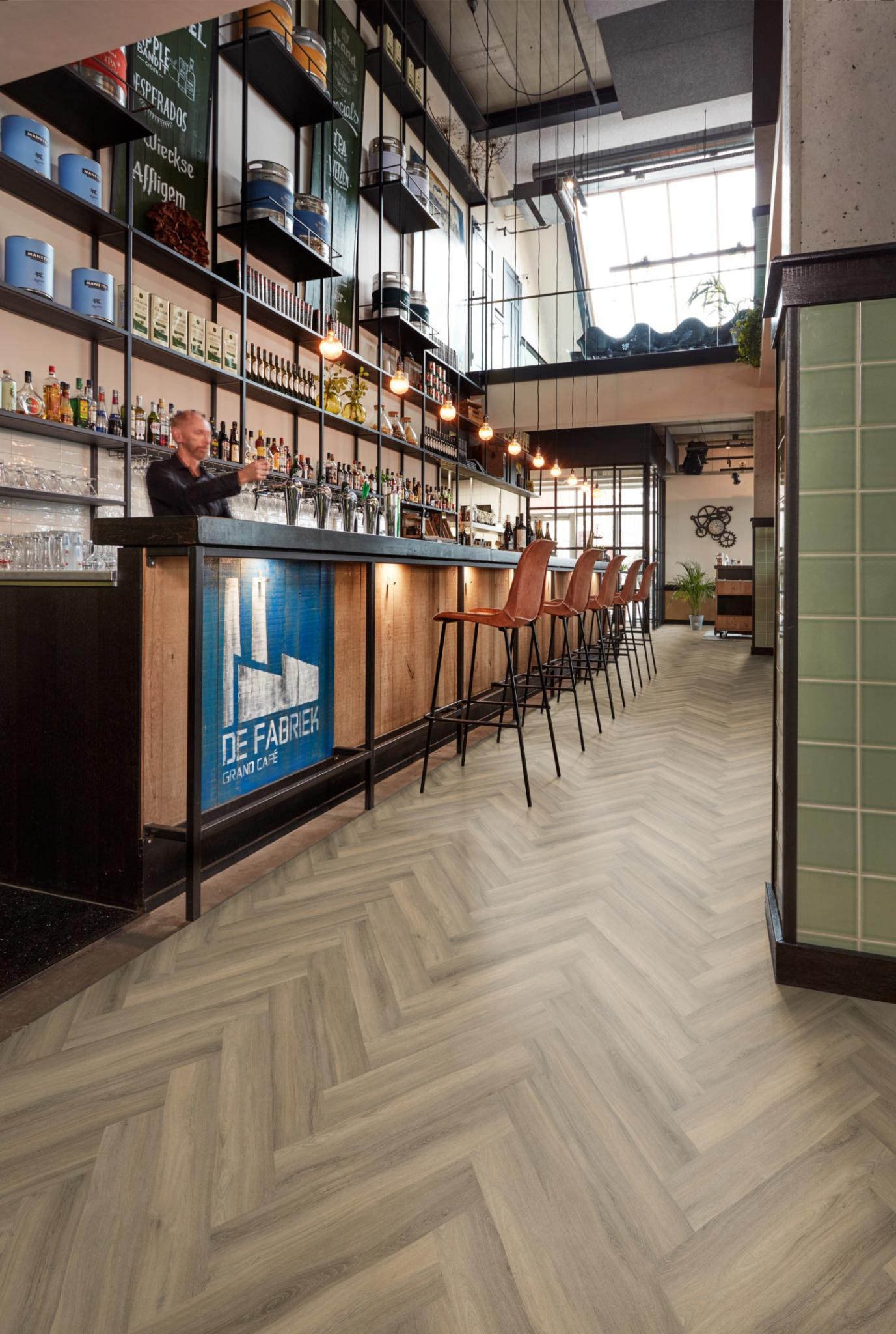 P600 visgraat dryback light brown