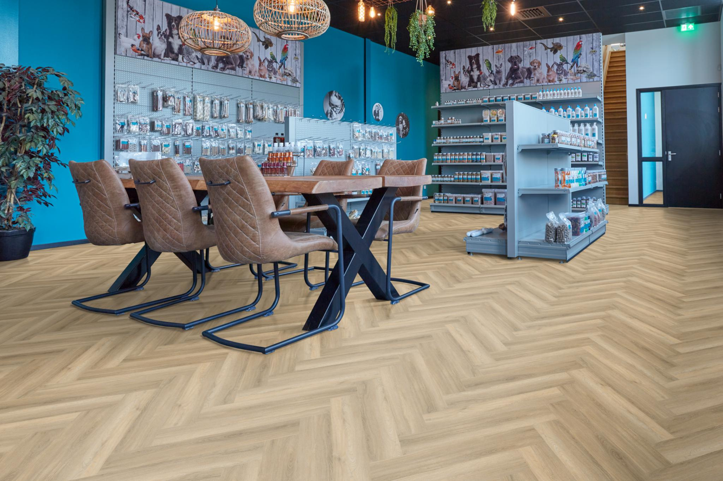 P600 visgraat dryback beige