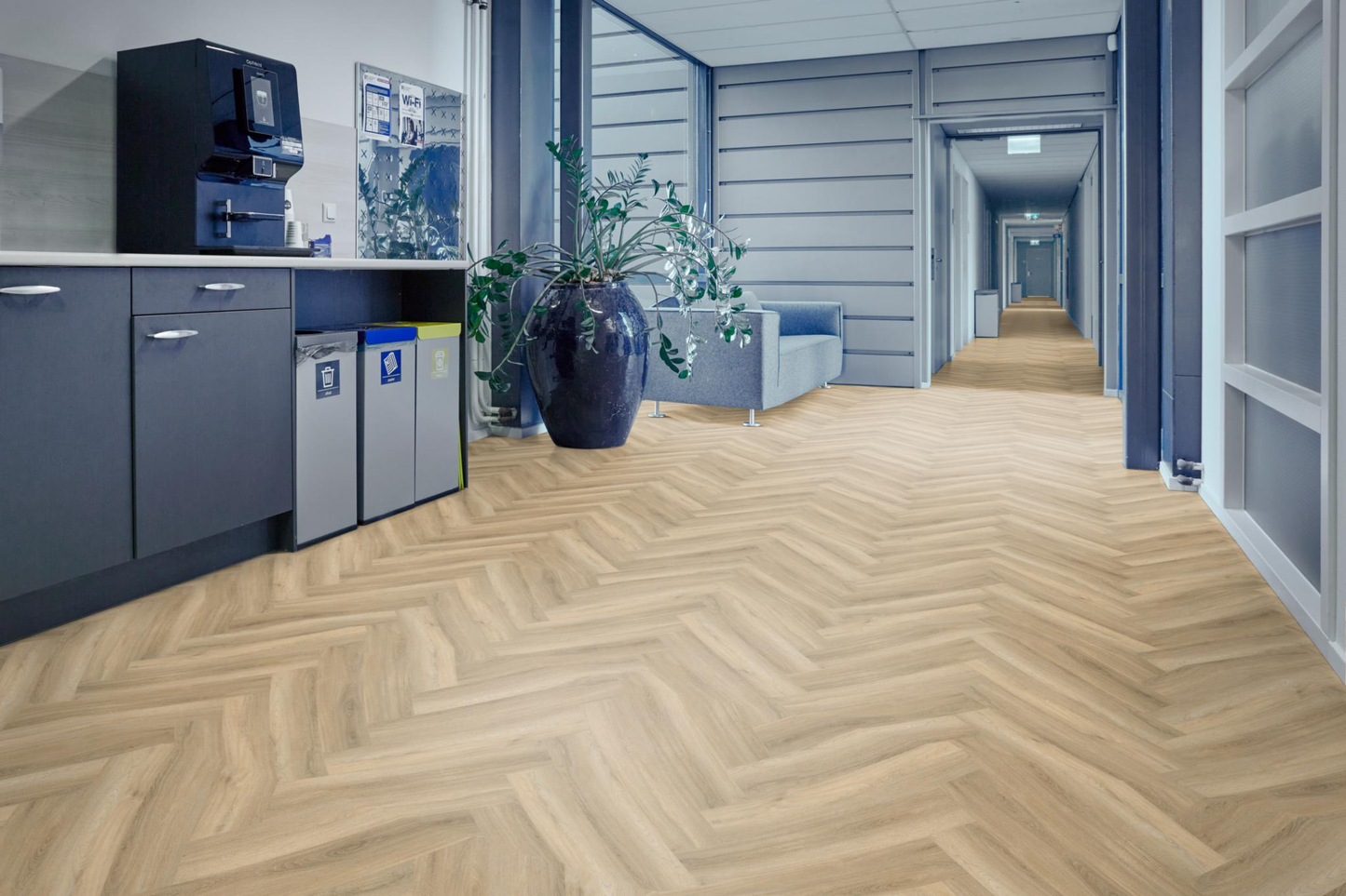 P600 visgraat dryback beige