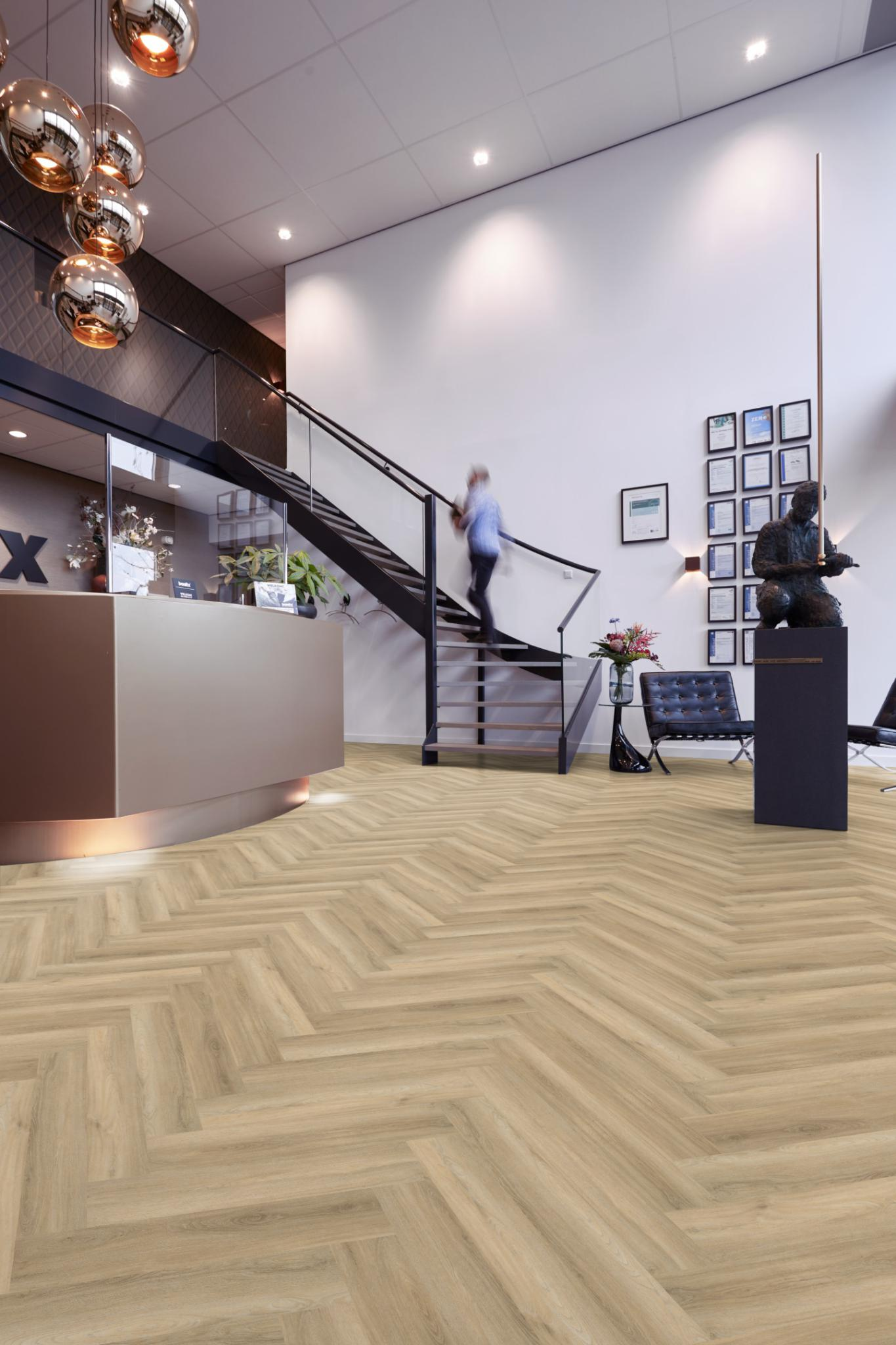 P600 visgraat dryback beige