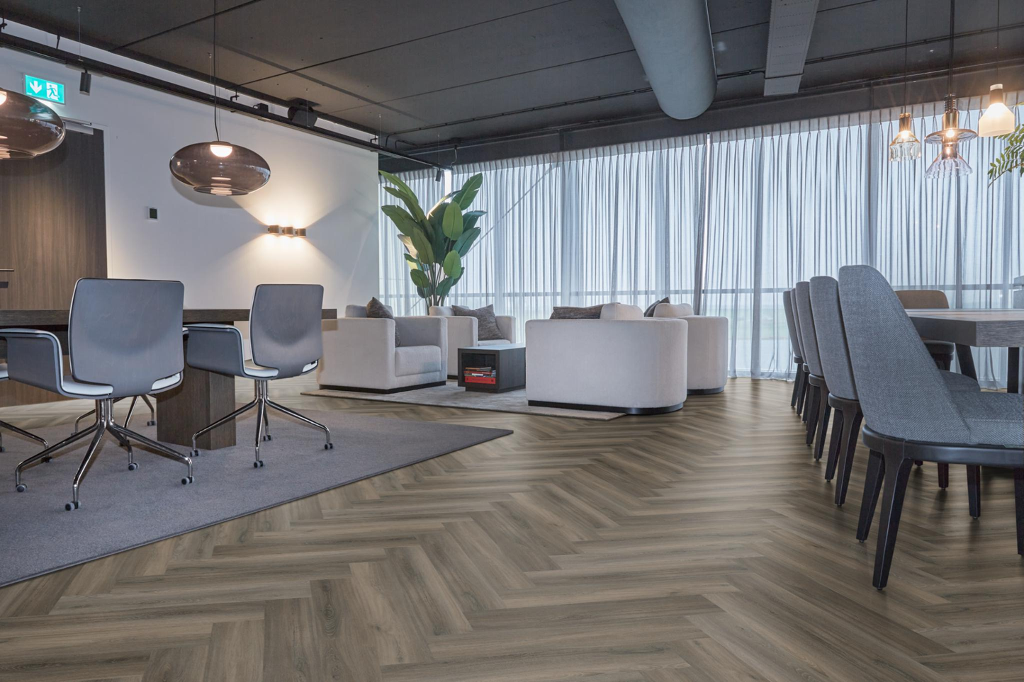 P600 visgraat dryback dark grey