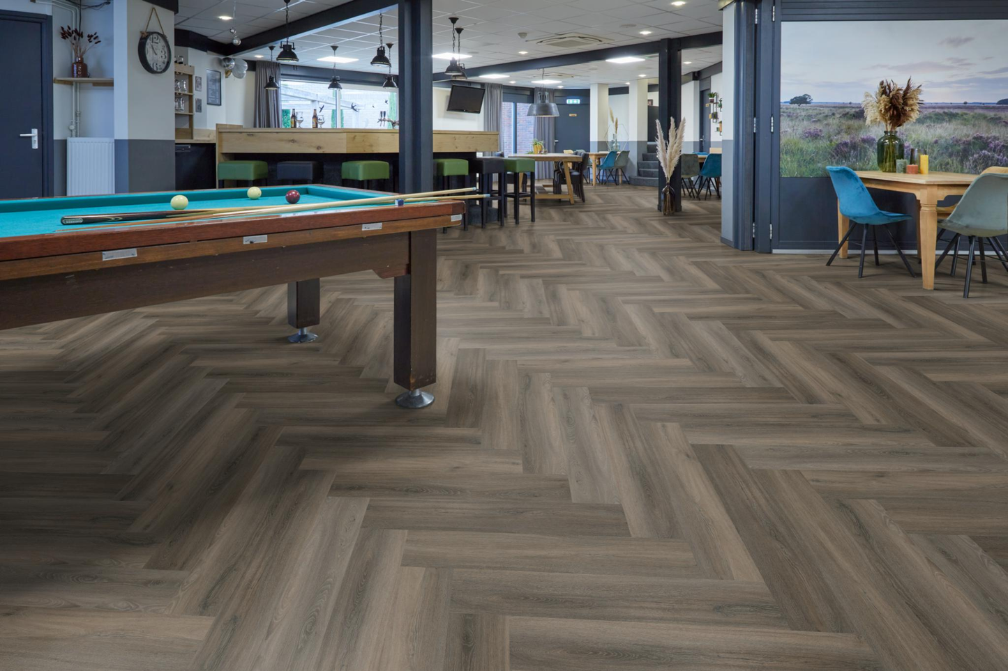 P600 visgraat dryback dark grey