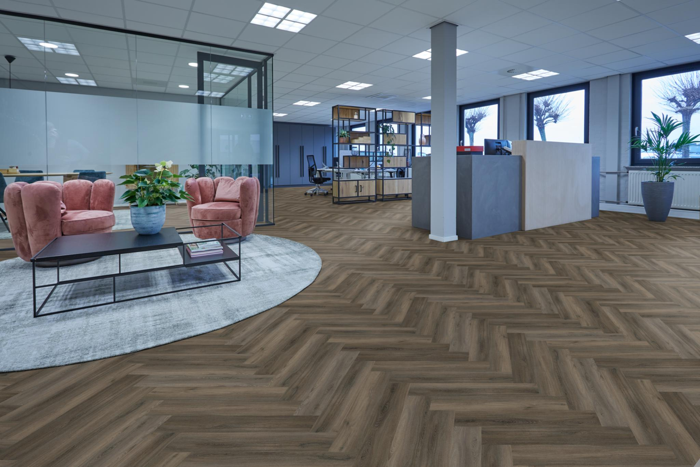 P600 visgraat dryback dark grey