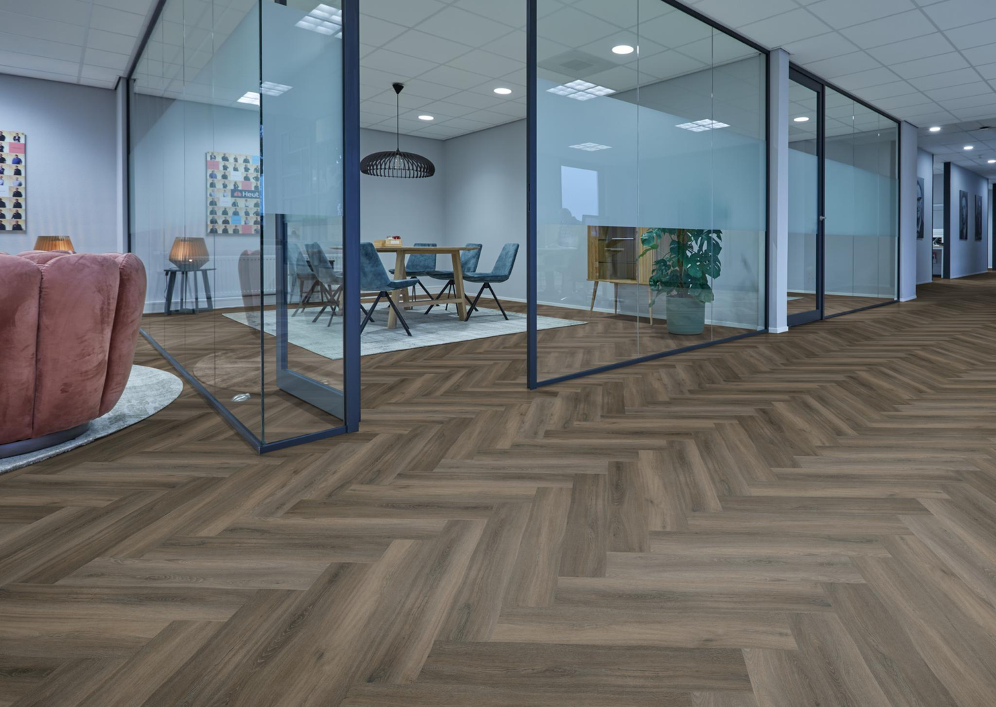 P600 visgraat dryback dark grey