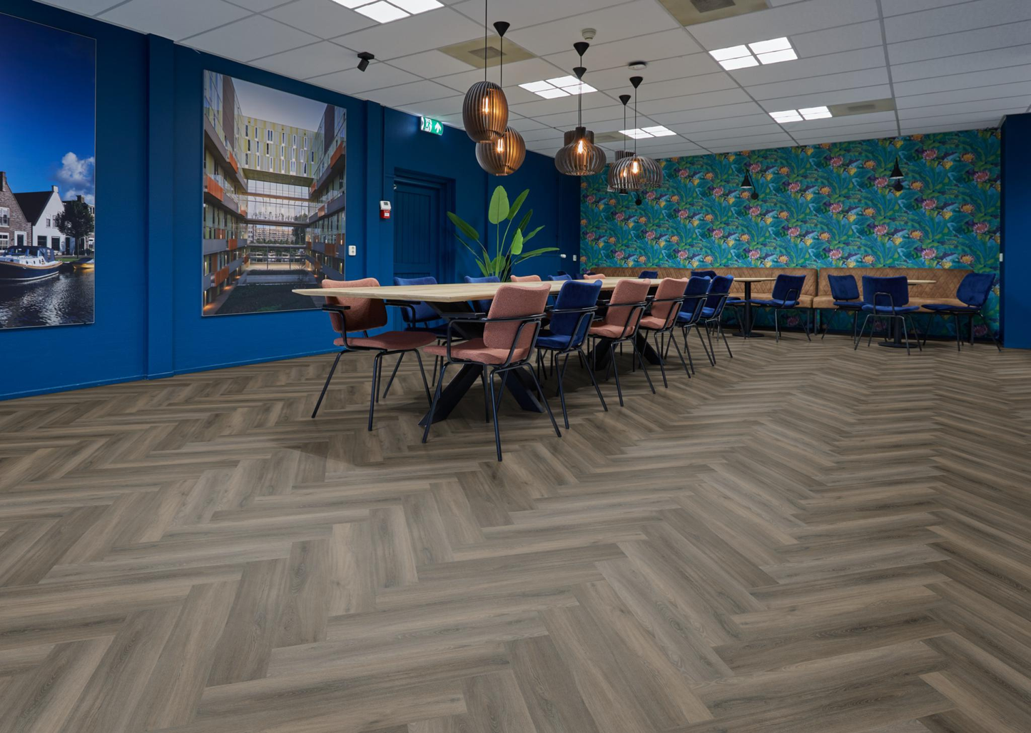 P600 visgraat dryback dark grey