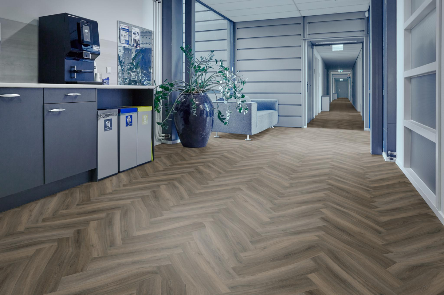 P600 visgraat dryback dark grey